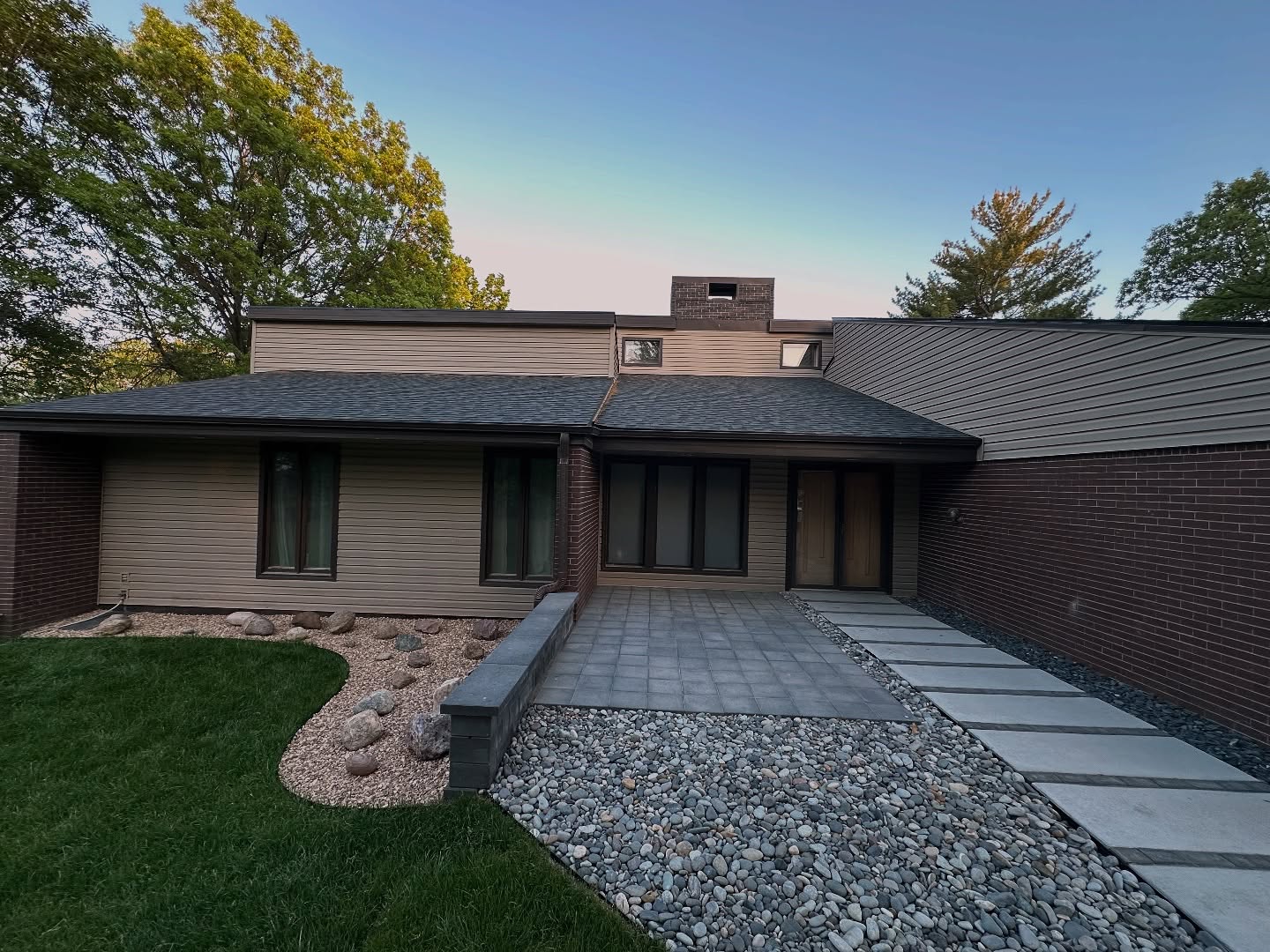 After landscaping project