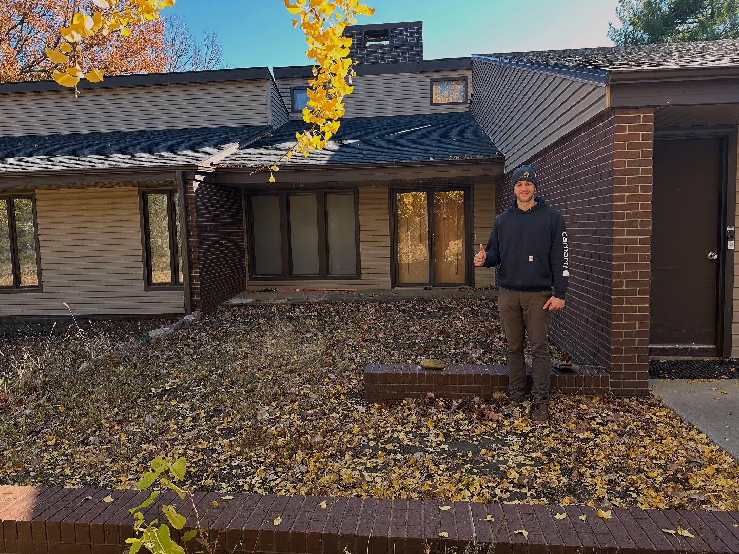 Before landscaping project